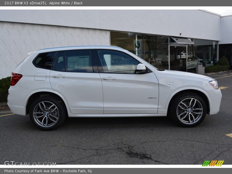 Alpine White / Black 2017 BMW X3 xDrive35i