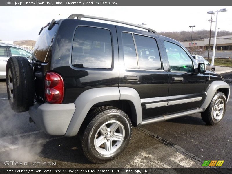 Black Clearcoat / Medium Slate Gray 2005 Jeep Liberty Sport 4x4