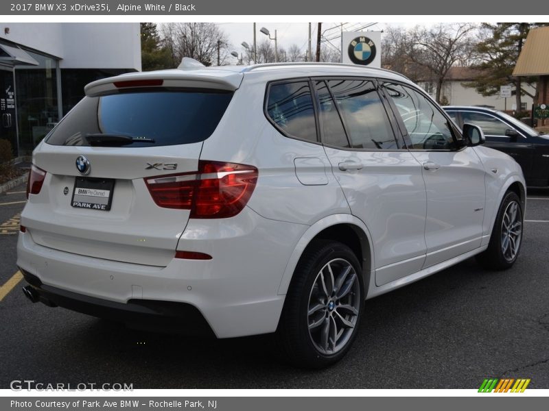 Alpine White / Black 2017 BMW X3 xDrive35i