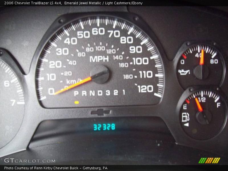 Emerald Jewel Metallic / Light Cashmere/Ebony 2006 Chevrolet TrailBlazer LS 4x4