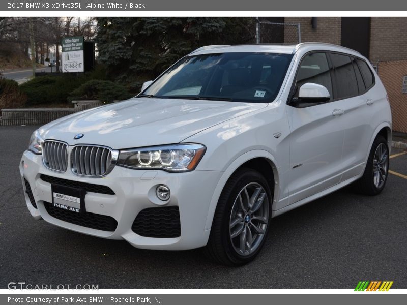 Alpine White / Black 2017 BMW X3 xDrive35i