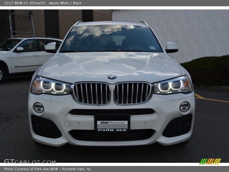 Alpine White / Black 2017 BMW X3 xDrive35i
