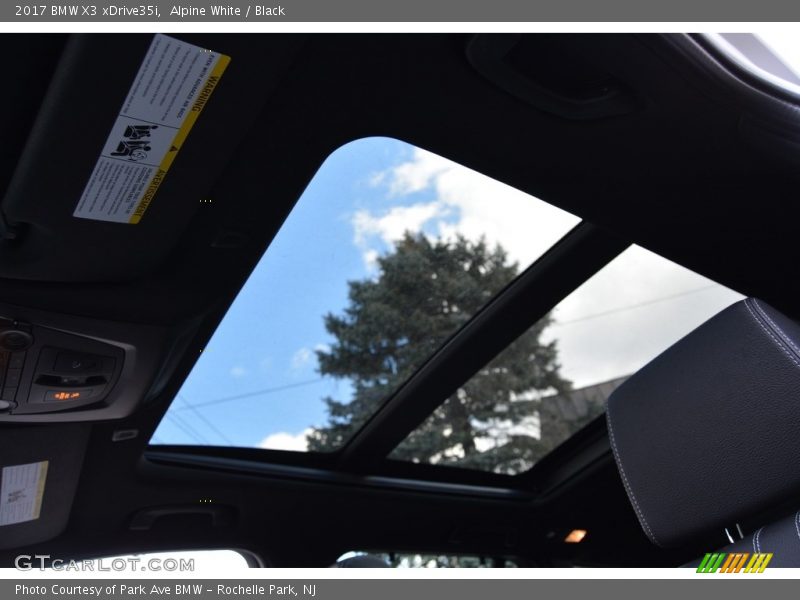Alpine White / Black 2017 BMW X3 xDrive35i