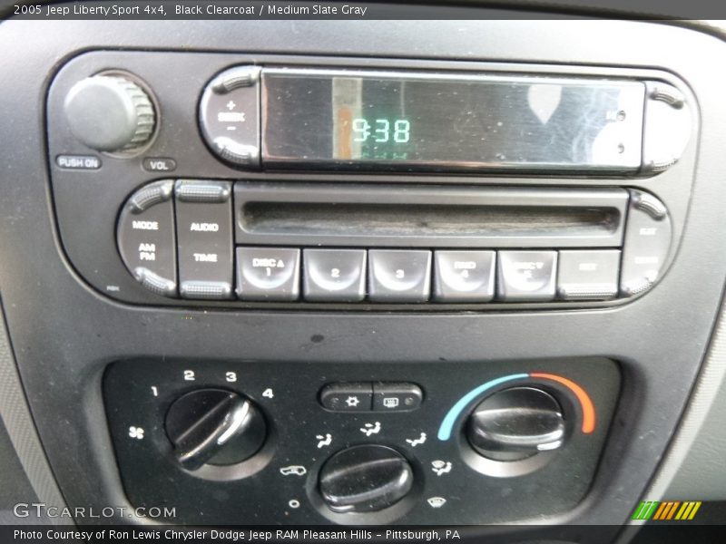 Black Clearcoat / Medium Slate Gray 2005 Jeep Liberty Sport 4x4