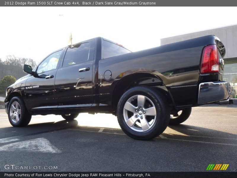 Black / Dark Slate Gray/Medium Graystone 2012 Dodge Ram 1500 SLT Crew Cab 4x4