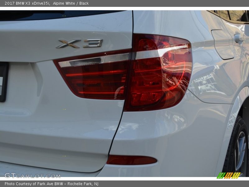 Alpine White / Black 2017 BMW X3 xDrive35i
