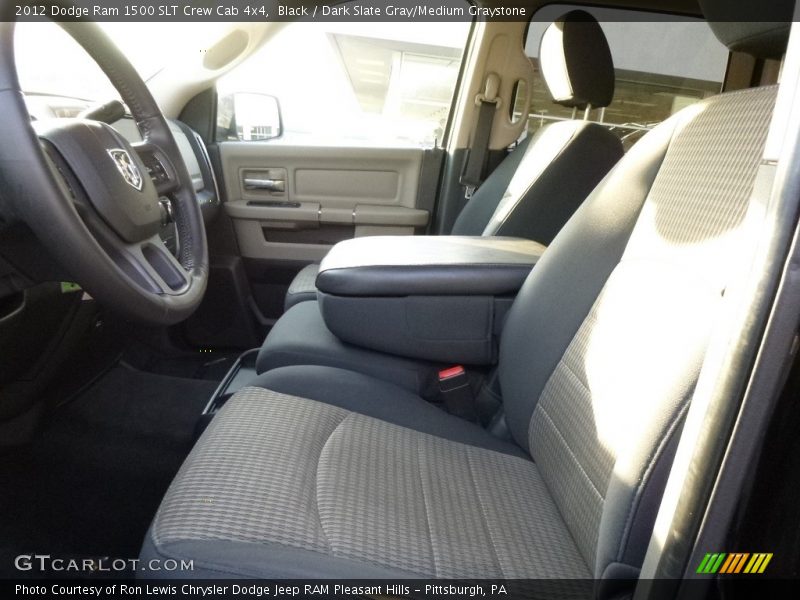 Black / Dark Slate Gray/Medium Graystone 2012 Dodge Ram 1500 SLT Crew Cab 4x4