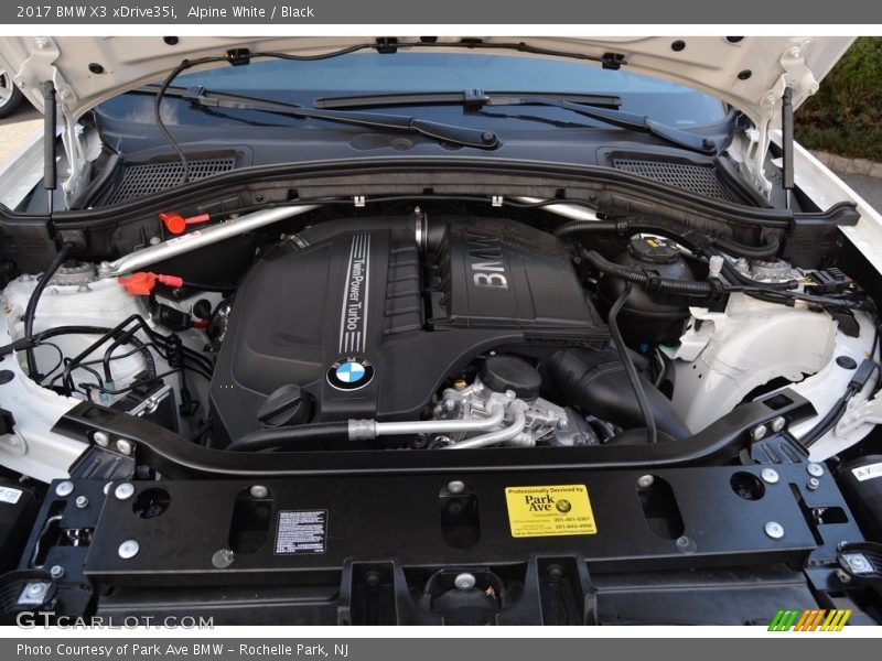 Alpine White / Black 2017 BMW X3 xDrive35i