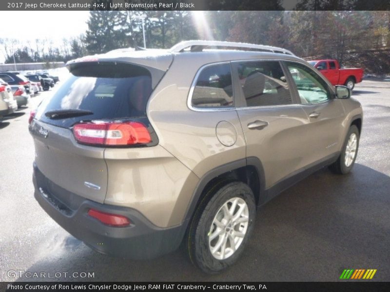 Light Brownstone Pearl / Black 2017 Jeep Cherokee Latitude 4x4