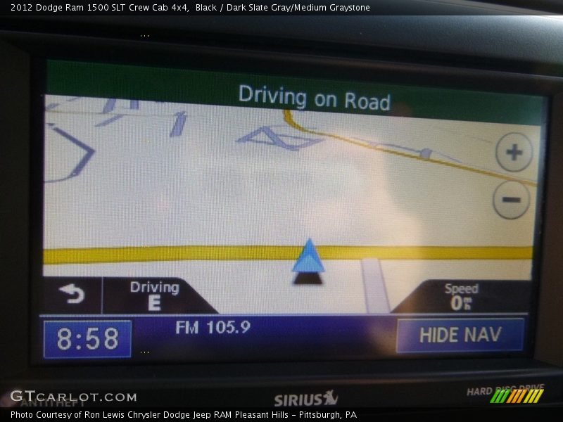 Black / Dark Slate Gray/Medium Graystone 2012 Dodge Ram 1500 SLT Crew Cab 4x4