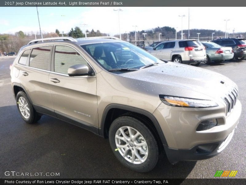 Light Brownstone Pearl / Black 2017 Jeep Cherokee Latitude 4x4