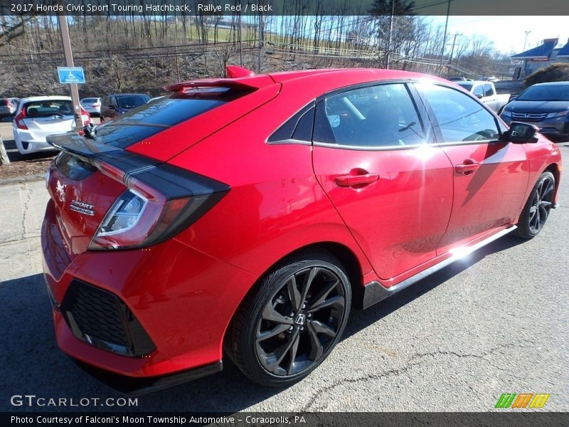 Rallye Red / Black 2017 Honda Civic Sport Touring Hatchback