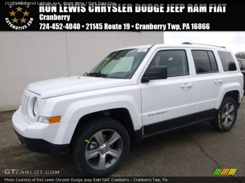 Bright White / Dark Slate Gray 2017 Jeep Patriot Latitude 4x4
