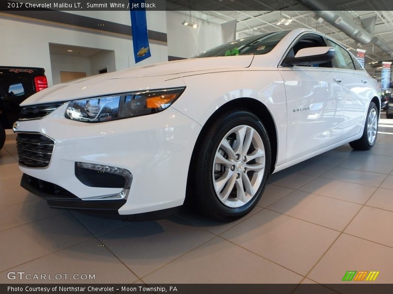 Summit White / Jet Black 2017 Chevrolet Malibu LT