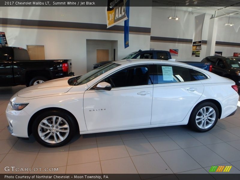 Summit White / Jet Black 2017 Chevrolet Malibu LT