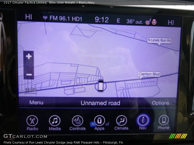 Billet Silver Metallic / Black/Alloy 2017 Chrysler Pacifica Limited