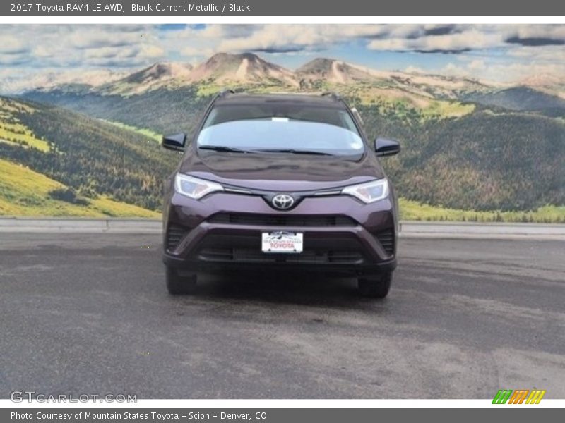 Black Current Metallic / Black 2017 Toyota RAV4 LE AWD