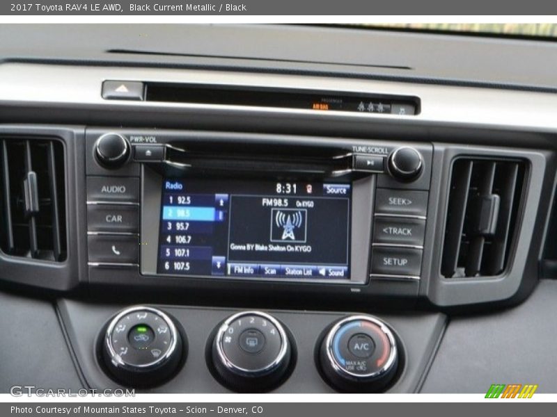 Black Current Metallic / Black 2017 Toyota RAV4 LE AWD