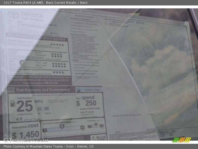 Black Current Metallic / Black 2017 Toyota RAV4 LE AWD