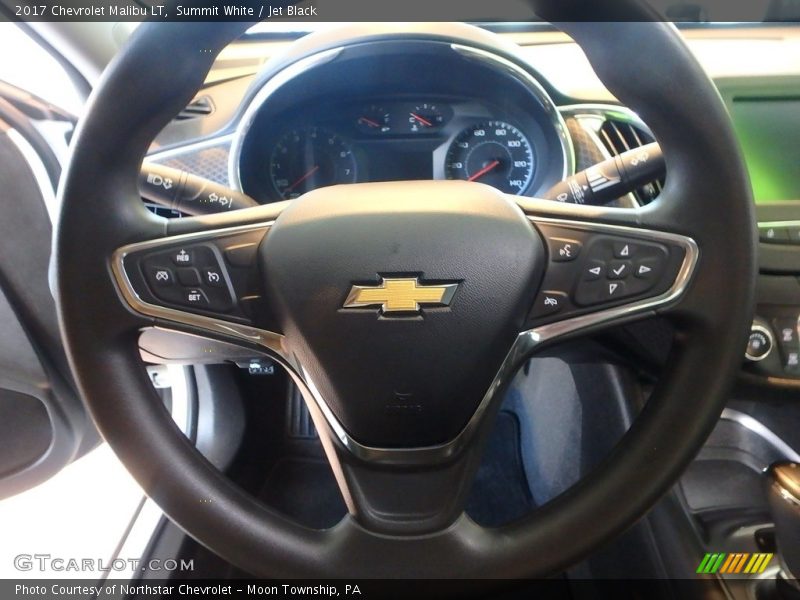 Summit White / Jet Black 2017 Chevrolet Malibu LT