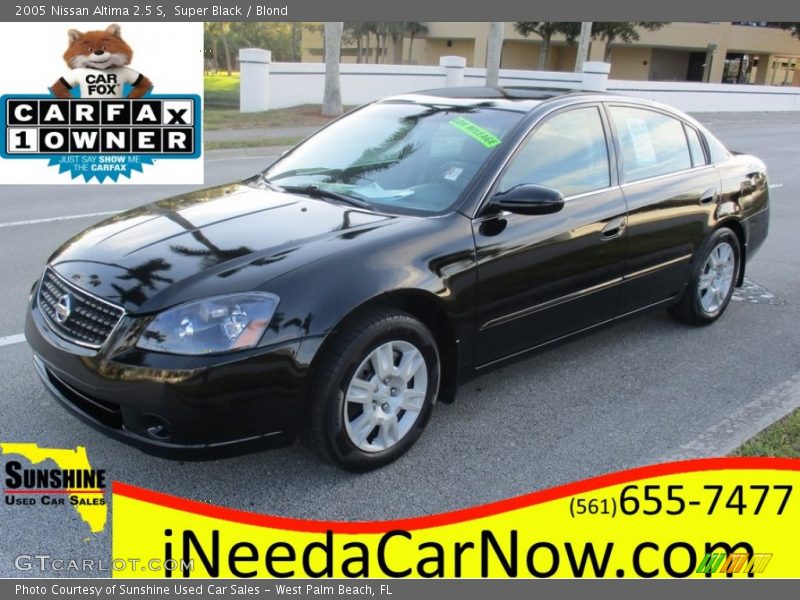 Super Black / Blond 2005 Nissan Altima 2.5 S