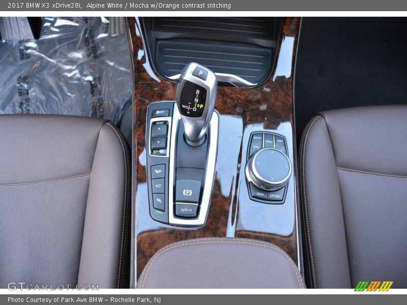 Alpine White / Mocha w/Orange contrast stitching 2017 BMW X3 xDrive28i