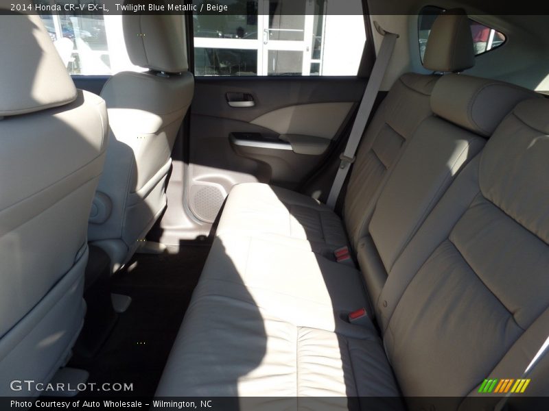 Twilight Blue Metallic / Beige 2014 Honda CR-V EX-L