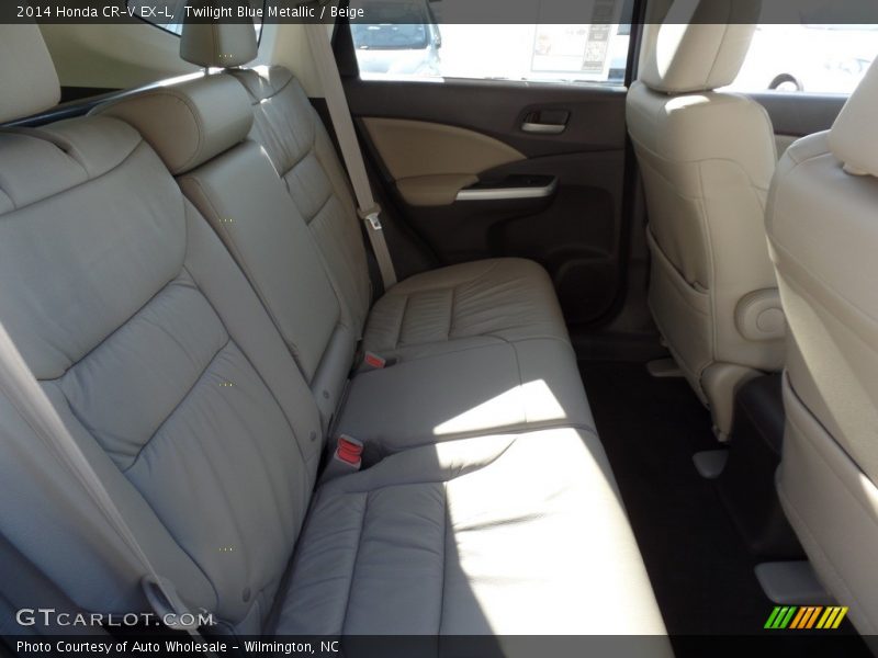 Twilight Blue Metallic / Beige 2014 Honda CR-V EX-L