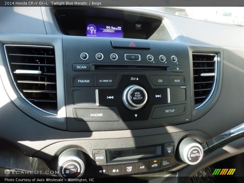 Twilight Blue Metallic / Beige 2014 Honda CR-V EX-L