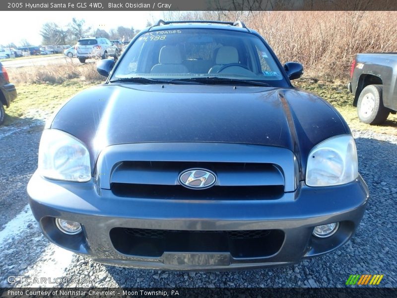 Black Obsidian / Gray 2005 Hyundai Santa Fe GLS 4WD