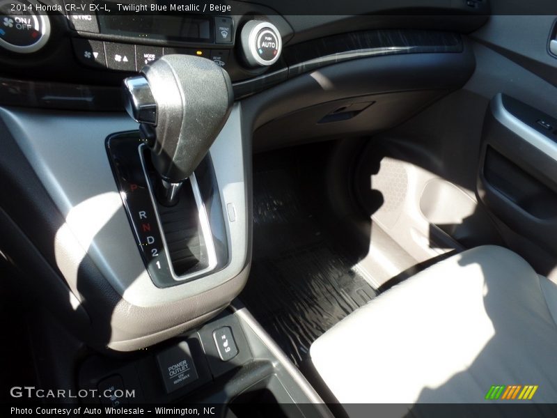 Twilight Blue Metallic / Beige 2014 Honda CR-V EX-L