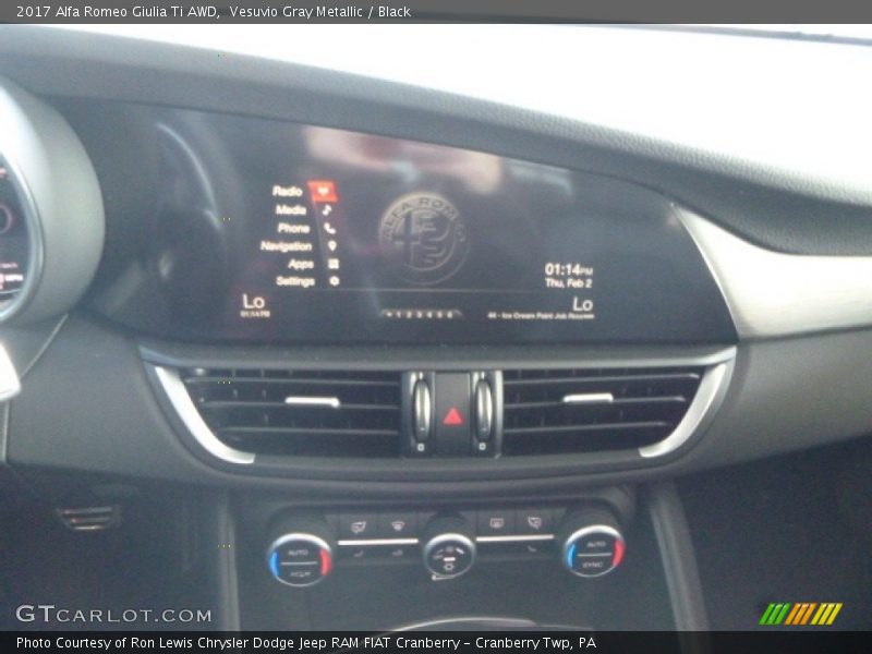 Controls of 2017 Giulia Ti AWD