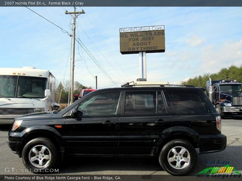 Formal Black / Gray 2007 Honda Pilot EX-L