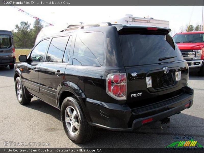 Formal Black / Gray 2007 Honda Pilot EX-L