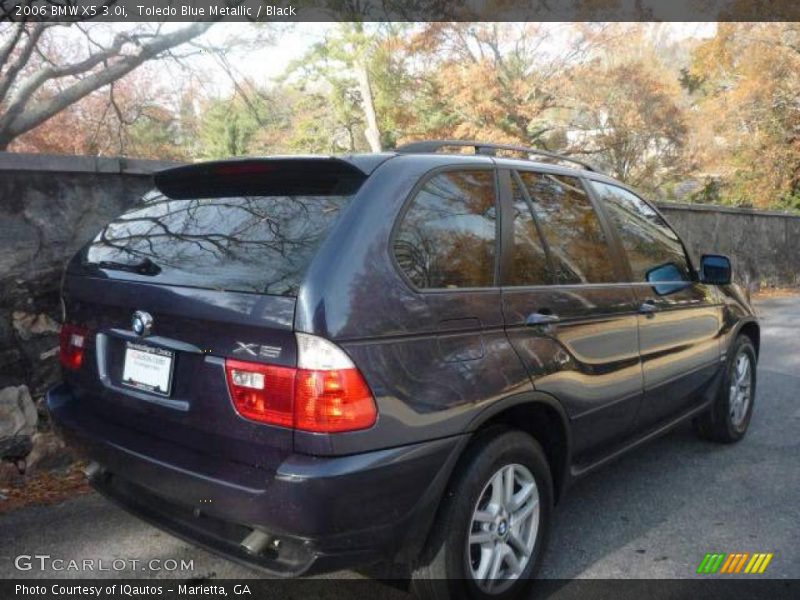 Toledo Blue Metallic / Black 2006 BMW X5 3.0i