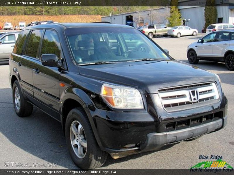 Formal Black / Gray 2007 Honda Pilot EX-L