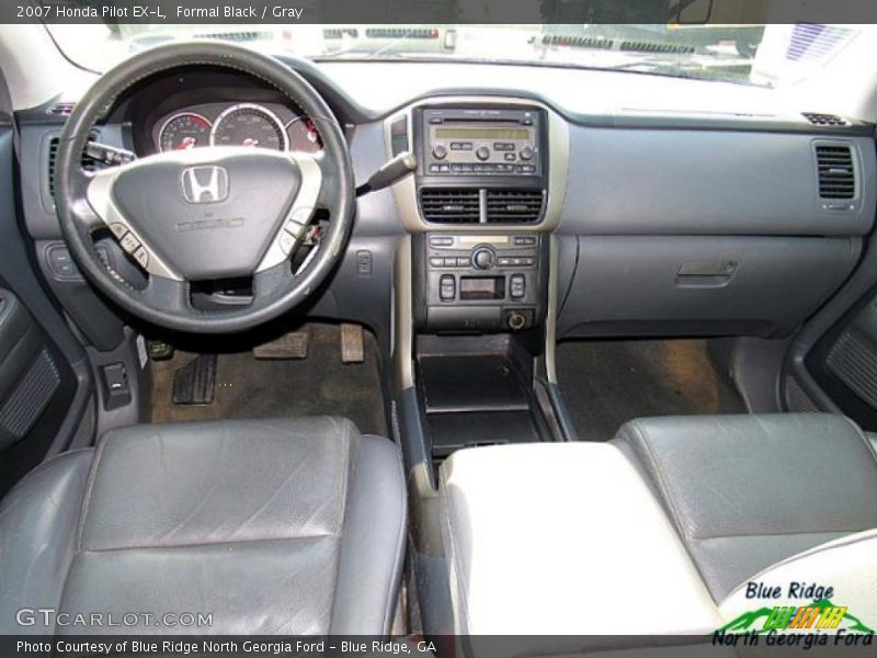 Formal Black / Gray 2007 Honda Pilot EX-L