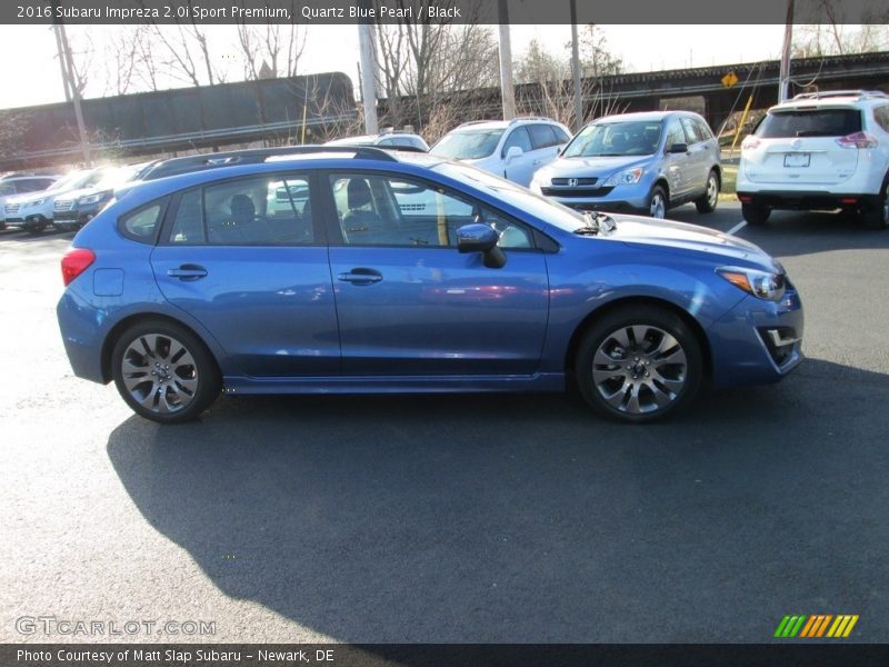 Quartz Blue Pearl / Black 2016 Subaru Impreza 2.0i Sport Premium