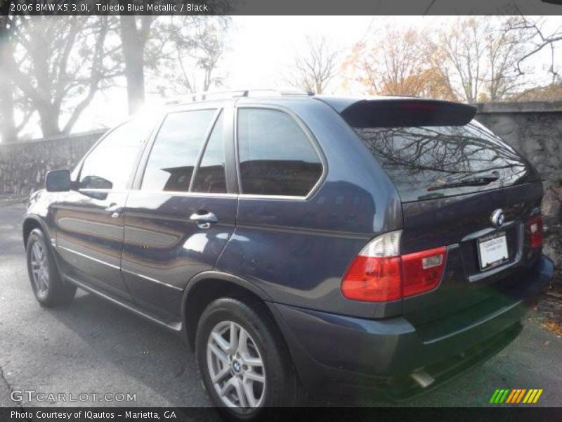 Toledo Blue Metallic / Black 2006 BMW X5 3.0i