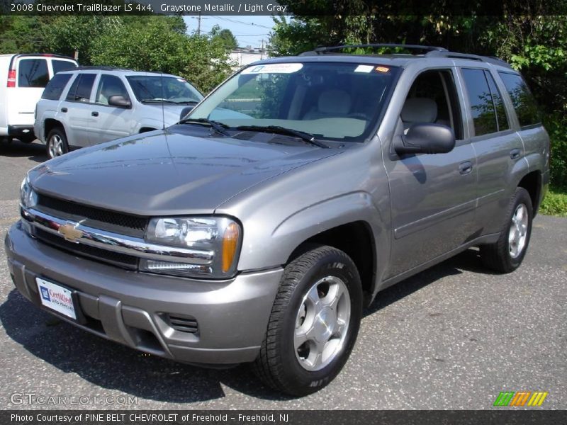 Graystone Metallic / Light Gray 2008 Chevrolet TrailBlazer LS 4x4