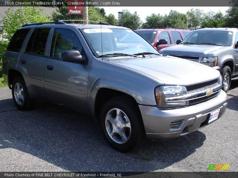 Graystone Metallic / Light Gray 2008 Chevrolet TrailBlazer LS 4x4