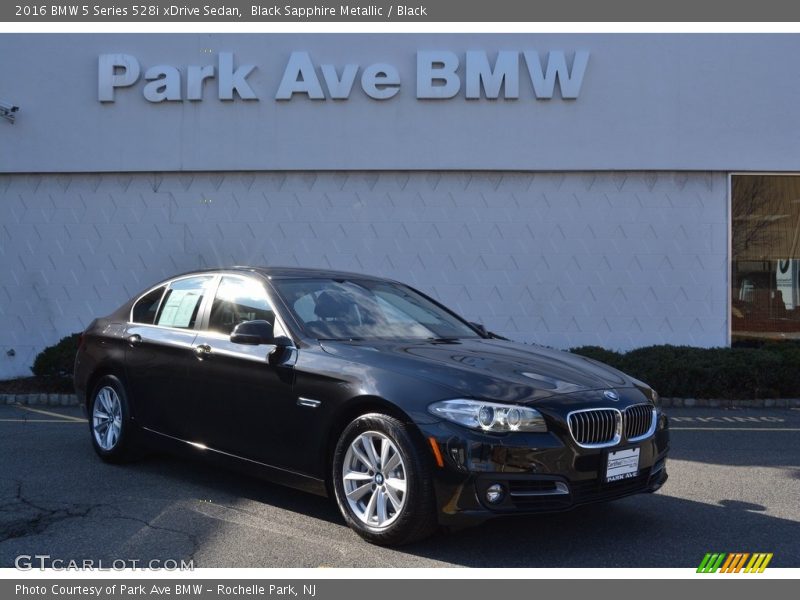 Black Sapphire Metallic / Black 2016 BMW 5 Series 528i xDrive Sedan