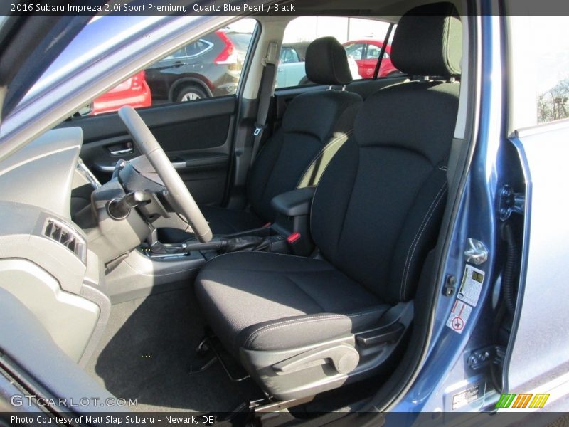 Quartz Blue Pearl / Black 2016 Subaru Impreza 2.0i Sport Premium