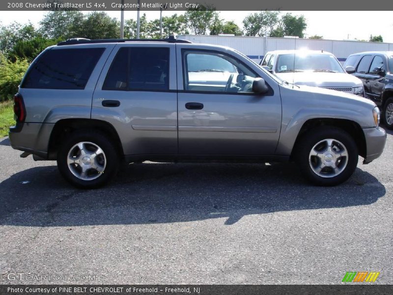 Graystone Metallic / Light Gray 2008 Chevrolet TrailBlazer LS 4x4