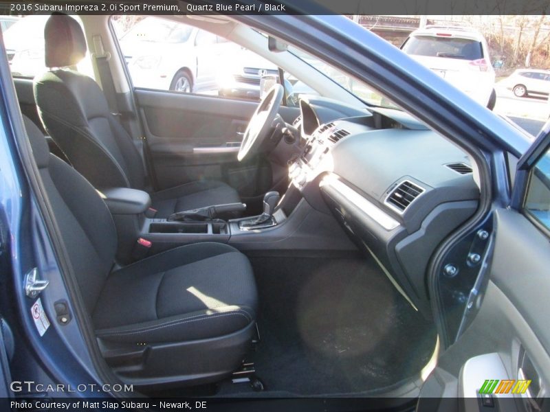 Quartz Blue Pearl / Black 2016 Subaru Impreza 2.0i Sport Premium