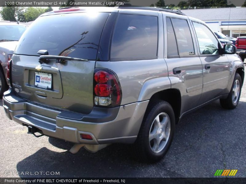 Graystone Metallic / Light Gray 2008 Chevrolet TrailBlazer LS 4x4