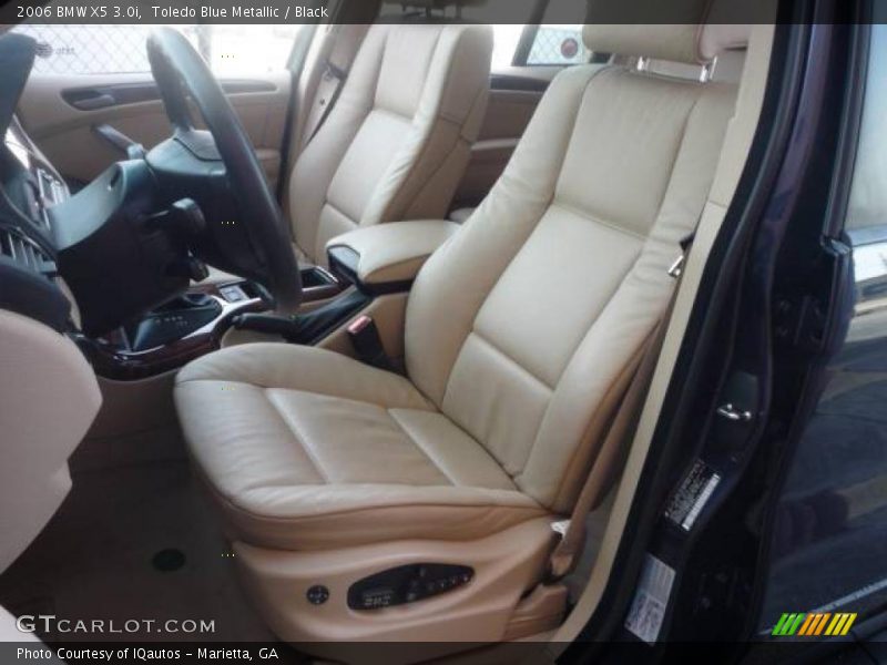 Toledo Blue Metallic / Black 2006 BMW X5 3.0i