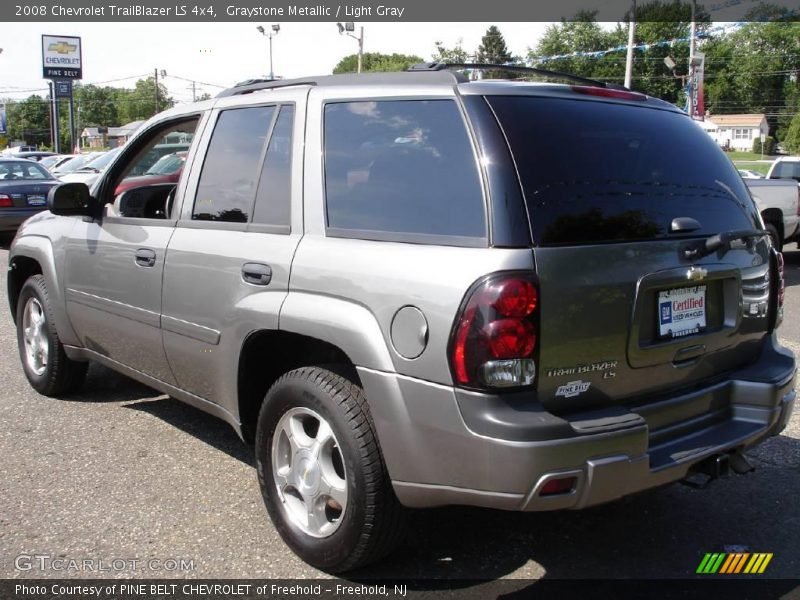Graystone Metallic / Light Gray 2008 Chevrolet TrailBlazer LS 4x4