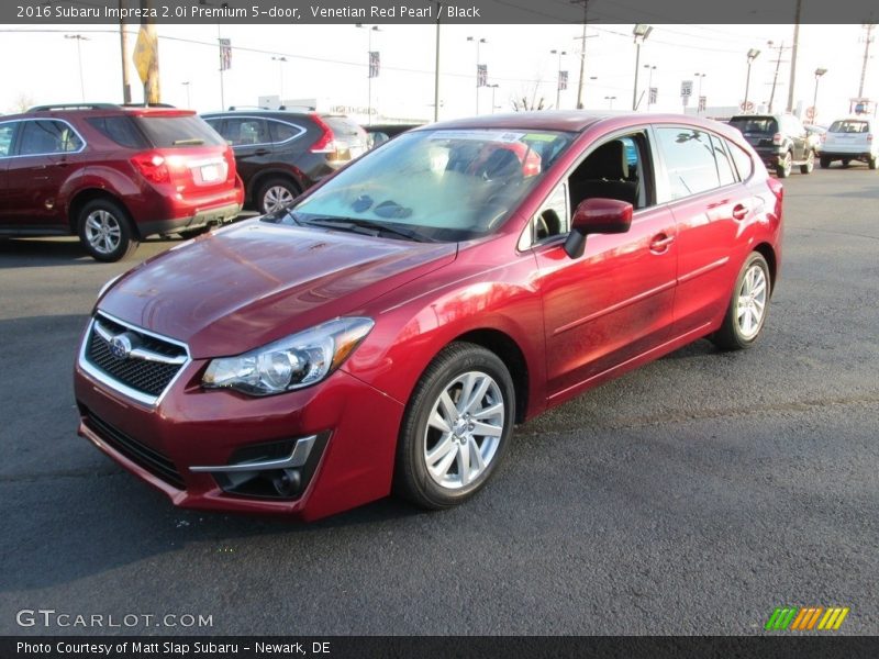 Venetian Red Pearl / Black 2016 Subaru Impreza 2.0i Premium 5-door
