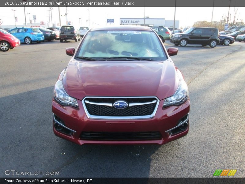 Venetian Red Pearl / Black 2016 Subaru Impreza 2.0i Premium 5-door